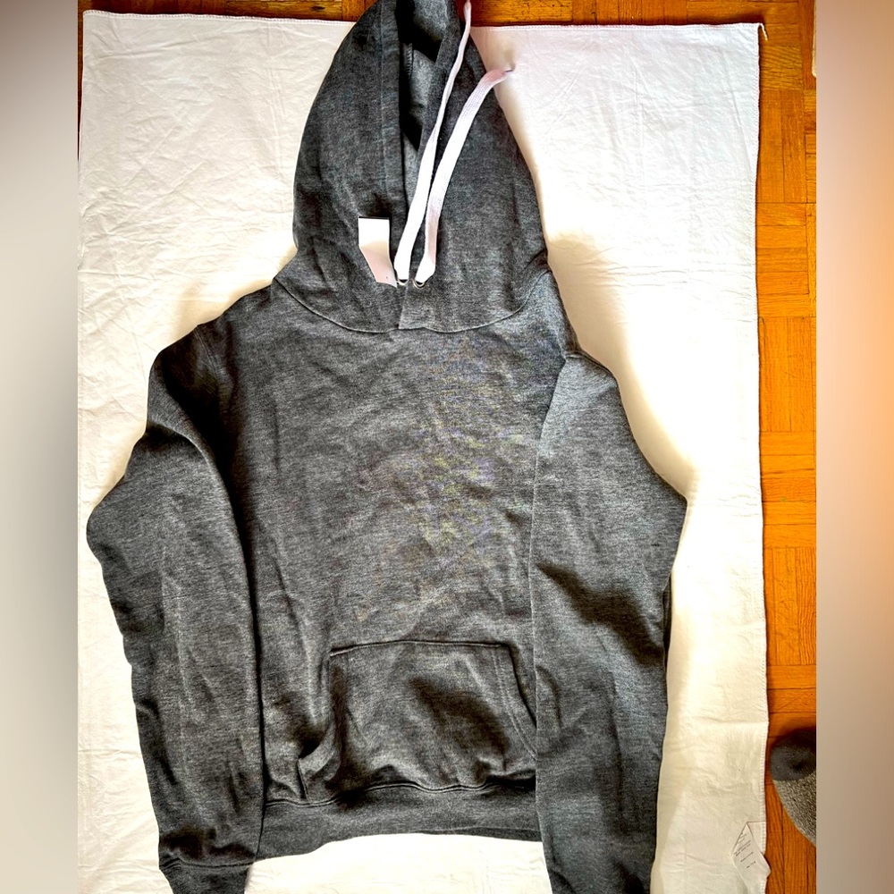 Women new charcoal grey hoodie size medium